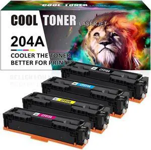 4*CF510A (KCMY)Toner Compatible with 204A Color Pro MFP M180nw M181fw M154a