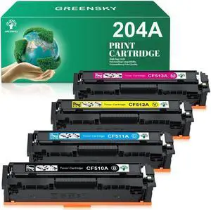 4 Pack Fits for CF510A 204A Toner Color LaserJet Pro MFP M180nw M181fw M154a