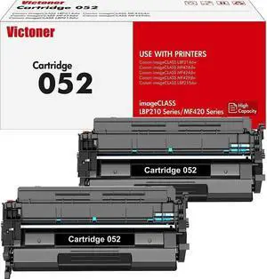 052 Toner Cartridge Compatible Replacement for 052 052H Toner Cartridge for imageCLASS MF424dw MF426dw MF429dw LBP215dw LBP214dw Printer (Black, 2-Pack)