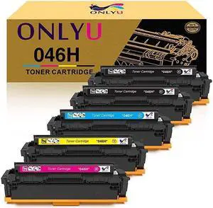 Compatible Toner Cartridge Replacement for 046 046H for Color ImageCLASS MF735Cdw LBP654Cdw MF731Cdw MF733Cdw Laser Printer 2Black Yellow Magenta Cyan 5Pack