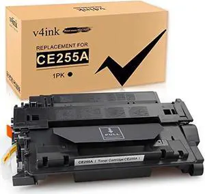 v4ink compatible toner cartridge for 55a ce255a toner ink using with laserjet p3010 p3015 p3015d p3015dn p3015n p3015x, enterprise 500 mfp m521dn m521dw m525c m525dn m525f printer
