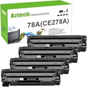 Aztech Compatible Toner Cartridge Replacement for 78A CE278A Laserjet P1606dn MFP M1536DNF P1606 M1536 P1560 P1566 (Black, 4-Pack)