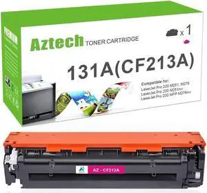 Aztech Compatible Toner Cartridge Replacement for 131X 131A CF213A for Pro 200 Color M251nw M251n MFP M276nw M276n Printer Ink (Magenta, 1-Pack)
