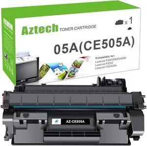 Aztech Compatible Toner Cartridge Replacement for 05A CE505A ( Black 1-Pack )