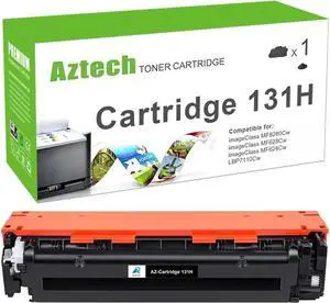 Aztech Compatible Toner Cartridge Replacement for 131 131H CRG131 CRG-131 Toner Cartridge ImageClass MF8280Cw MF624Cw MF628Cw LBP7110Cw Printer Ink (Black, 1-Pack)
