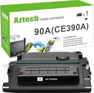Aztech Compatible Toner Cartridge Replacement for 90A CE390A M601 M602 Toner Enterprise 600 M602 M601 M4555 M602dn M602n M602x M603dn M603n M4555f M4555h Printer (Black, 1-Pack)