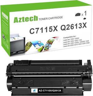 Aztech Compatible Toner Cartridge Replacement for Q2613X C7115X 15X 15A C7115A 13X 13A Q2613A 1200 1000 1300 1300N 1005 1220 1150 3380 3300 3320 3330 Printer (Black 1-Pack)