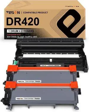 TESEN TN450+DR420 Compatible Toner and Drum Cartridge Replacement for Brother TN450 DR420 Use for HL-2270DW HL-2240 HL-2280DW MFC-7360N DCP-7065DN MFC-7240 IntelliFax-2840 Toners_Cartridges_Printer