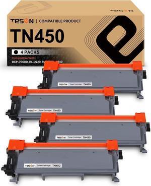 TESEN TN450 TN420 Compatible Toner Cartridge Replacement for Brother TN450 TN420 Black Toner Cartridge Use for HL-2270DW HL-2240 HL-2280DW MFC-7360N DCP-7065DN MFC-7240 IntelliFax-2840 4-Pack