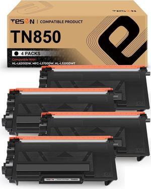 TESEN TN850 TN820 HL-L6200 Compatible Toner Cartridge Replacement for Brother TN850 TN820 for use with Brother HLL6200DW HLL6200DWT HLL6250DW MFCL5800DW DCPL5650DN DCPL5600DN Printer 4 PK HIGH Yield