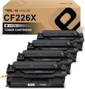 CF226X 26X TESEN Compatible Toner Cartridge Replacement for 26X CF226X 26A CF226A Toner Black for use with Pro M402n M402dn M402d M402dw MFP M426dw M426fdw M426fdn Printer 4-Pack