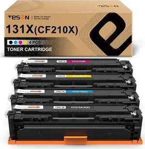 TESEN Remanufactured Toner Cartridge Replacement for 131A 131X CF210A CF210X CF211A CF212A CF213A for Pro 200 M251n M251nw M251 MFP M276nw M276n Color Printer High Yield 4 Packs