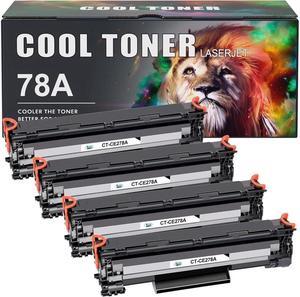 Cool Toner Compatible 78A Toner Cartridge Replacement for CE278A 78A Toner 1536dnf MFP P1606dn 1606dn P1606 MFP M1536dnf P1566 P1560 Toner Cartridge Printer Ink (Black, 4-Pack)