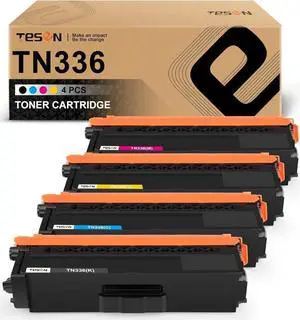 TESEN Compatible Toner Cartridge Replacement for Brother TN336 TN315 TN310 TN331 Set for Brother HL-L8350CDW HL-4150CDN HL-L8350CDWT MFC-L8850CDW MFC-9970CDW (Black Cyan Magenta Yellow 4 Packs) TESEN Compatible Toner Cartridge Replacement for Brother TN336 TN315 TN310 TN331 Set for Brother HL-L8350CDW HL-4150CDN HL-L8350CDWT MFC-L8850CDW MFC-9970CDW (Black Cyan Magenta Yellow 4 Packs)