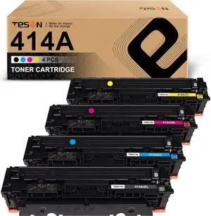 TESEN 414A (with Chips) Remanufactured Toner Cartridge Replacement for 414A 414X W2020A W2021A W2022A W2023A for Color Pro M454dn M454dw MFP M479fdn M479fdw MFP M480f M455dn (4 Colors)