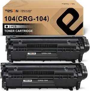 TESEN Compatible Toner Cartridge Replacement for 104 CRG-104 FX-9 FX-10 Toner Cartridge Using with Imageclass D420 D450 D480 MF4150 MF4350D MF4270 MF4370DN MF4380DN Printer 2-Pack