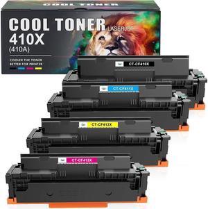 Cool Toner 4PK Compatible for 410X 410A CF410X CF410A M477FDW Toner Cartridge for Laserjet Pro MFP M477fdw M477fnw M477fdn Pro M452dn M452dw M452nw Toner Ink Printer - Black Cyan Yellow Magenta