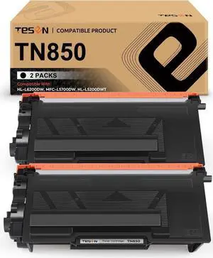 TESEN TN850 TN820 HL-L6200 Compatible Toner Cartridge Replacement for Brother TN850 TN820 for use with Brother HLL6200DW HLL6200DWT HLL6250DW MFCL5800DW DCPL5650DN DCPL5600DN Printer 2 PK HIGH Yield