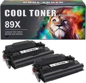 CF289X 89X Toner Cartridge Black High Yield 2 Pack Compatible Replacement for 89X CF289X 89A CF289A for Enterprise M507 M507n M507dn M507x MFP M528dn M528f M528c M528z M528 Printer Ink