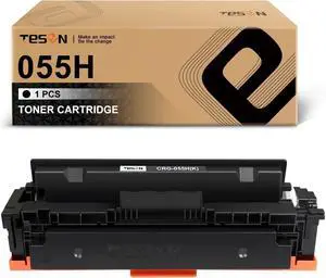 055H TESEN Compatible Toner Cartridge (with CHIP) Replacement for 055H 055 for ImageClass MF740C MF741Cdw MF743Cdw MF745Cdw MF746Cdw LBP660C Printer High Yield Black 1 Pack