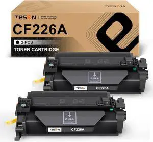 CF226A 26A TESEN Compatible Toner Cartridge Replacement for 26A CF226A 26X CF226X Toner Black for use with Pro M402n M402dn M402dne M402dw MFP M426dw M426fdw M426fdn Printer 2-Pack