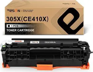 TESEN Remanufactured Toner Cartridge Replacement for 305X CE410X 305A CE410A CE411A CE412A CE413A Toner High Yield for Pro 400 MFP M475dn M475dw M451nw M451dn M451dw M375nw Printer 1 Pack Black