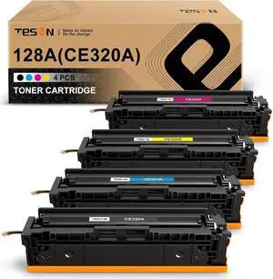TESEN Remanufactured Toner Cartridge Replacement for 128A CE320A CE321A CE322A CE323A 116 Toner Set for Laserjet CP1525n CP1525nw CM1415fn