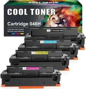 Cool Toner Compatible Toner Cartridge Replacement for 046H 046 MF733cdw Toner for ImageCLASS MF731cdw MF733cdw MF735cdw LBP654cdw MF733 Printer Ink (Black Cyan Magenta Yellow, 4-Pack)