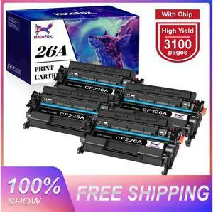4Pack CF226A Toner Cartridge For 26A Laserjet Pro M426fdw M402dn M426 Printer