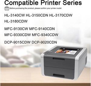 5 Pack Toner Compatible for Brother TN221 TN225 Hl-3170CDW MFC-9130CW MFC 9340CW