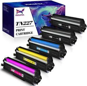 5 Pack Toner replacement for Brother TN227 223 MFC-L3770CDW HL-L3270CDW L3290CDW