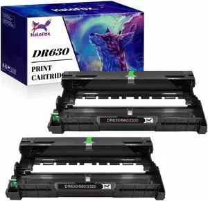 2PK DR630 Drum Unit Compatible With Brother TN660 MFC-L2700DW HL-L2380DW L2300D