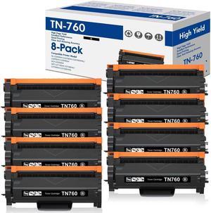 8P Toner Black Replacement for Brother TN760 HL-L2370DWXL MFC-L2750DW L2750DWXL