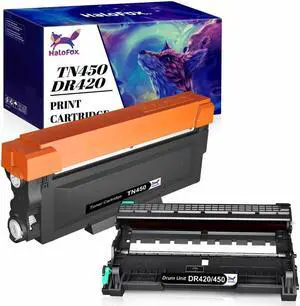 1 TN450 + 1 DR420 Toner Drum Compatible for Brother FAX2840 Fax2940 Combo Set US