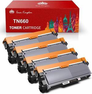 4 Pk Black TN660 Toner Cartridge Compatible For Brother MFC-L2720DW L2705DW 4 Pk Black TN660 Toner Cartridge Compatible For Brother MFC-L2720DW L2705DW