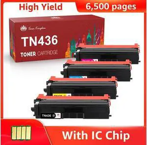 4 Pack TN436 Toner Cartridge TN433 For Brother MFC-L8900CDW L9570CDW HL-L8360CDW