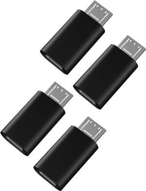 USB C Adapter 4 Pack Micro USB to USB C, Type C Female to Micro USB Male Convert Connector, High-Speed Data Transfer & Fast Charging for Samsung Galaxy S7/S7 Edge, Nexus 5/6 and Micro USB Device