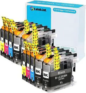 10 Pack Compatible Replacement For Brother Lc203 Lc 203 Xl Lc201 Ink Cartridges For Mfc-J460 Mfc-J480Dw Mfc-J485Dw Mfc-J680Dw Mfc-J885Dw J880Dw Mfc J5520Dw J562..