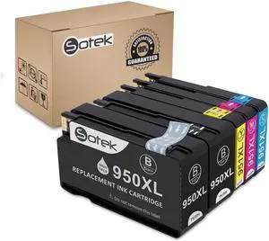 950XL 951XL Ink Cartridges, New Updated V8 Chips Work with All Firmwares - Sotek Compatible 950 951 Ink Cartridges Use for Officejet Pro 8610 8600 8615 8620 8625 8630 Printers 5 Pack