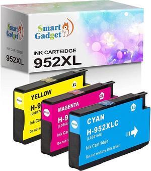 Smart Gadget Compatible Ink Cartridge Replacement 952XL 952 XL [CYM] , Use with Office-Jet Pro 7720, 8702, 8710, 8715, 8720,8725, 8730, 8740, 7730, 7740 Printer , 3 Pack,Multicolor,1