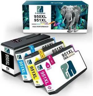 4 pack set for 950XL 951XL Compatible Ink Cartridges For OfficeJet Pro 8600 8610 8620 8625