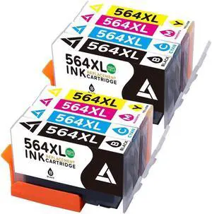 8 Pack Ink Cartridge 564 XL Combo Set With Chip For 564XL Photosmart 510 5520