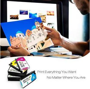 5PK Ink + Chip For 950XL 951XL Office Pro 8600 8610 8620 8630 8640 8660 8615