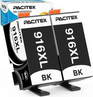 PACITEK 916XL Black Ink Cartridge Compatible with 916 Work with OfficeJet Pro 8025e Printer, OfficeJet 8010 8015 8020e, 8025e, 8028e, 8035e Printer