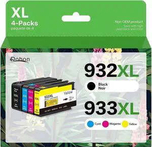 932XL 933XL High-yield Ink Cartridge Compatible  932 XL 933 XL Ink Cartridges Use with Officejet 6100 6600 6700 7110 7610 7612 Printer