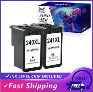 2 PK Ink Cartridge for PG240XL CL241XL fits MG2120 MG2220 MG3120
