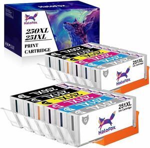 12 PK PGI-250 CLI-251 XL Inks for MG-6320 IP7220 Printer w/ Ink Grey