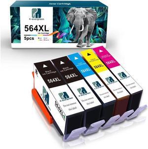 5PK 564XL Ink for PhotoSmart B209 5510 5515 5520 5525 6510 6520 6525 7510 7520
