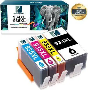 4 PK Ink New Chip for 934 XL 935 XL Pro6230 Pro6830 pro6835 Officejet Printer