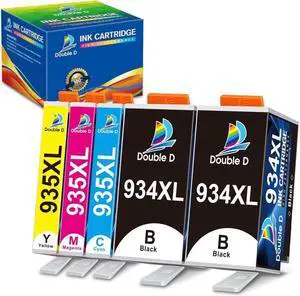 934XL 935XL Ink Cartridges Compatible Replacement  934 and 935 High Yield Work with Officejet 6810 Officejet Pro 6830 6230 6835 6812 6815 6820 6220 6800 (2BK/C/M/Y, 5 Pack)